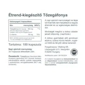 Vitaking Tőzegáfonya C-vitaminnal kapszula - 180db - Image 2