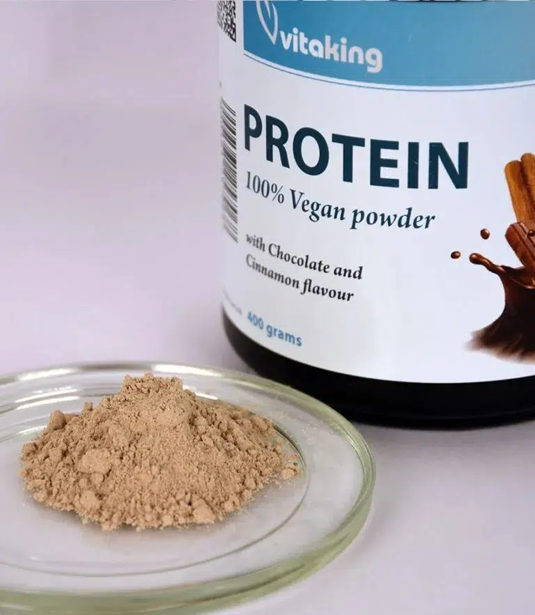 Vitaking Protein csoki-fahéj növényi fehérje italpor - 400g - Image 2