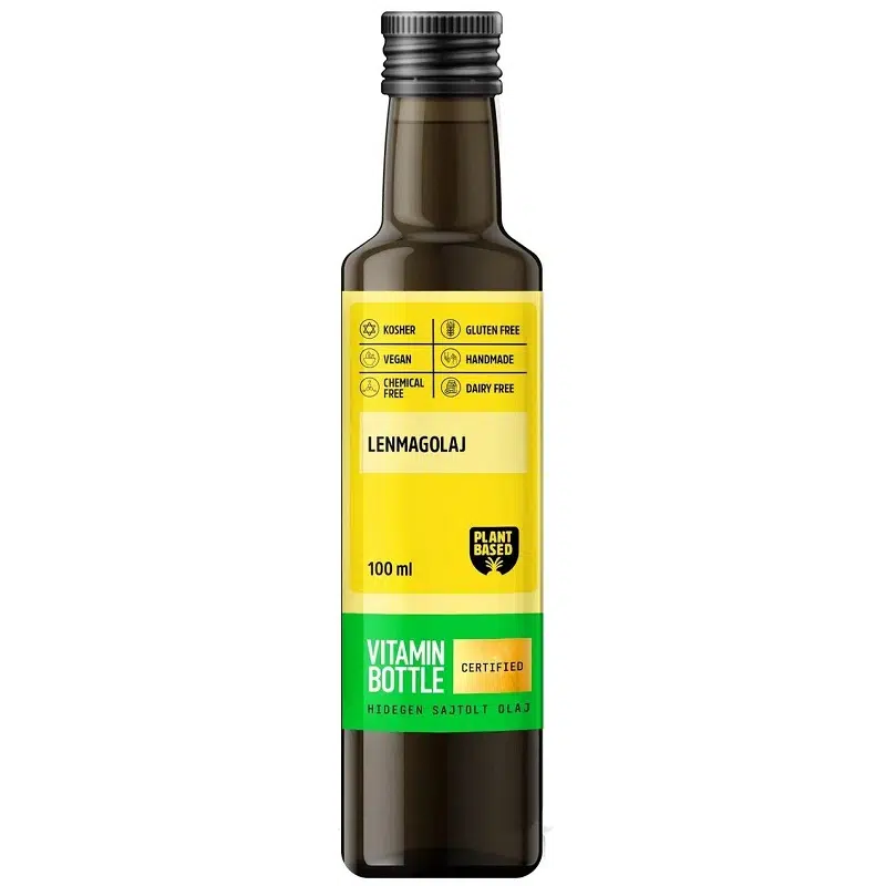 Vitamin bottle Lenmag hidegen sajtolt olaj 100ml