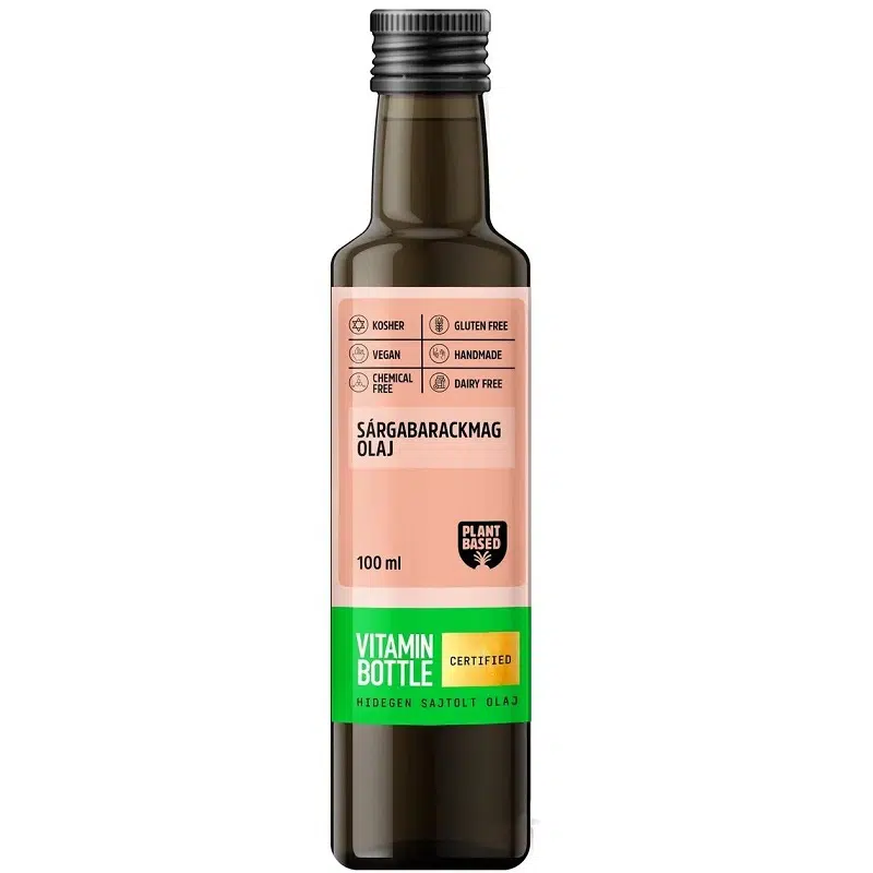 Vitamin bottle Barackmag hidegen sajtolt olaj 100ml