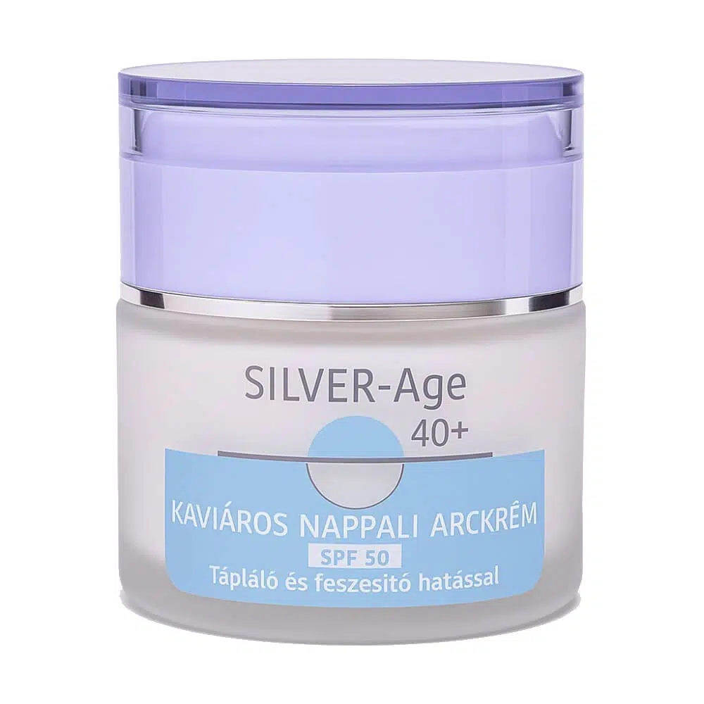 SILVER-Age 40+ Kaviáros tápláló Nappali arckrém SPF50 - 50ml
