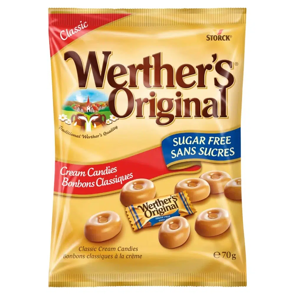 Werther's Original keménycukorka cukormentes (Marnys) 70g