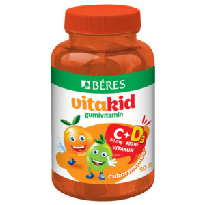 Béres Vitakid C-vitamin+D3 cukormentes gumivitamin 90db