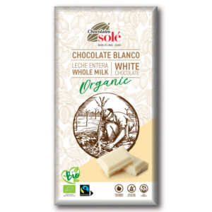 Chocolates Solé Bio fehércsokoládé 100g