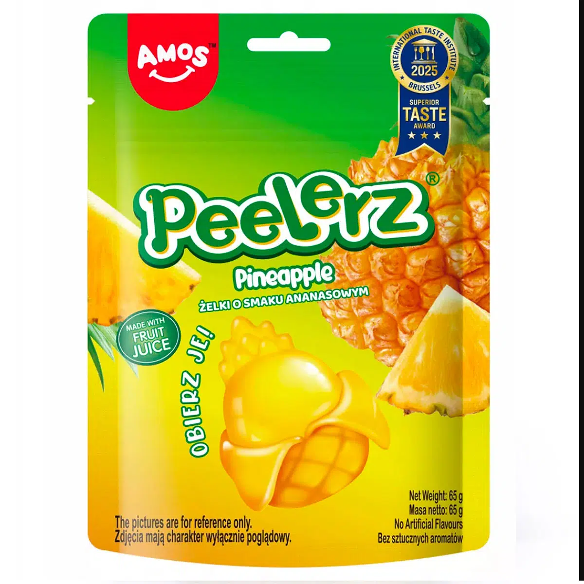 Amos PEELERZ Hámozható Ananász ízű gumicukor (Marnys) 85g