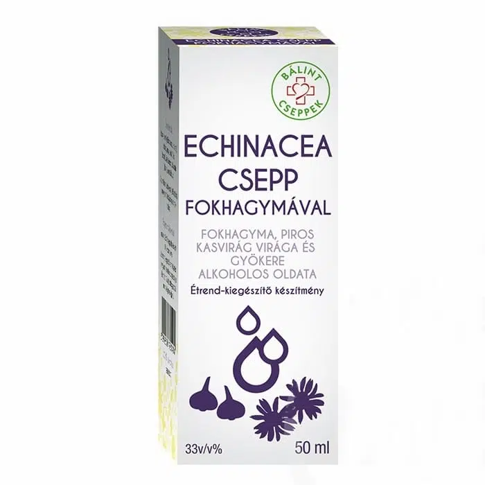 Bálint cseppek echinacea FOKHAGYMÁVAL csepp 50ml