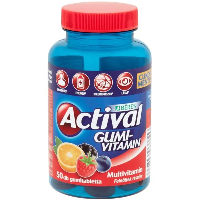 Béres Actival felnőtt gumivitamin 50db