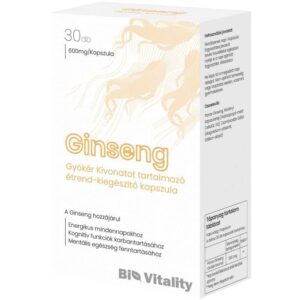 Bio Vitality Ginseng 600mg/növényi kapszula 30db
