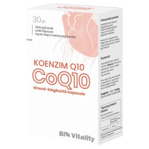 Bio Vitality Koenzim Q10 100 mg  lágyzselé kapszula 30db