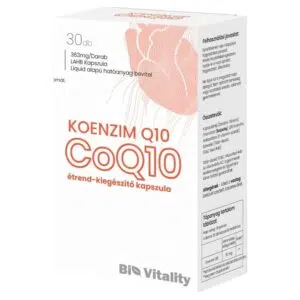 Bio Vitality Koenzim Q10 100 mg  lágyzselé kapszula 30db