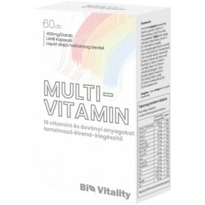 Bio Vitality Multi-vitamin 400mg/lágy zselé kapszula 60db