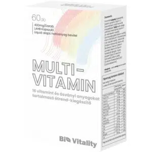 Bio Vitality Multi-vitamin 400mg/lágy zselé kapszula 60db