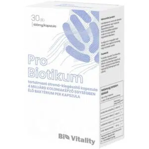 Bio Vitality Probiotikum 600mg/növényi kapszula 30db
