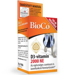 BioCo D3-vitamin 2000 NE tabletta MEGAPACK 100 db