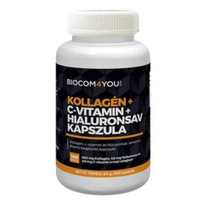 Biocom4You Kollagén + C-vitamin + Hialuronsav kapszula 100db