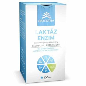 Bioextra Laktáz enzim 6500 FCCU étrend-kiegészítő rágótabletta 100db