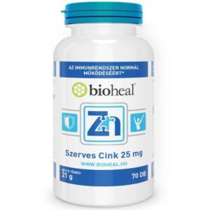 Bioheal Szerves Cink 25 mg filmtabletta 70db