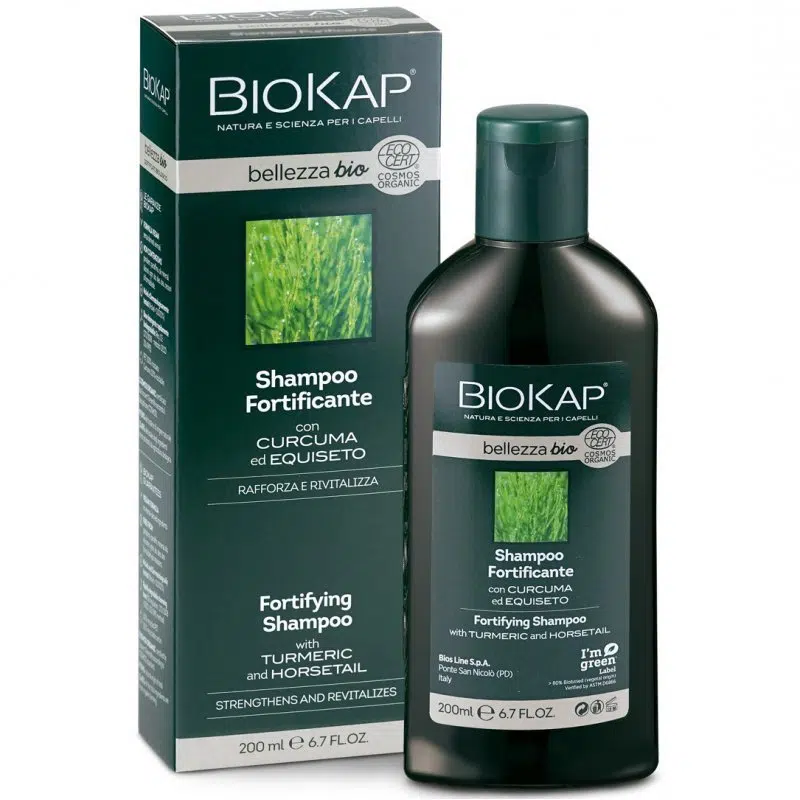 Biokap Bellezza bio Erősítő sampon kurkumával és zsurlóval 200ml