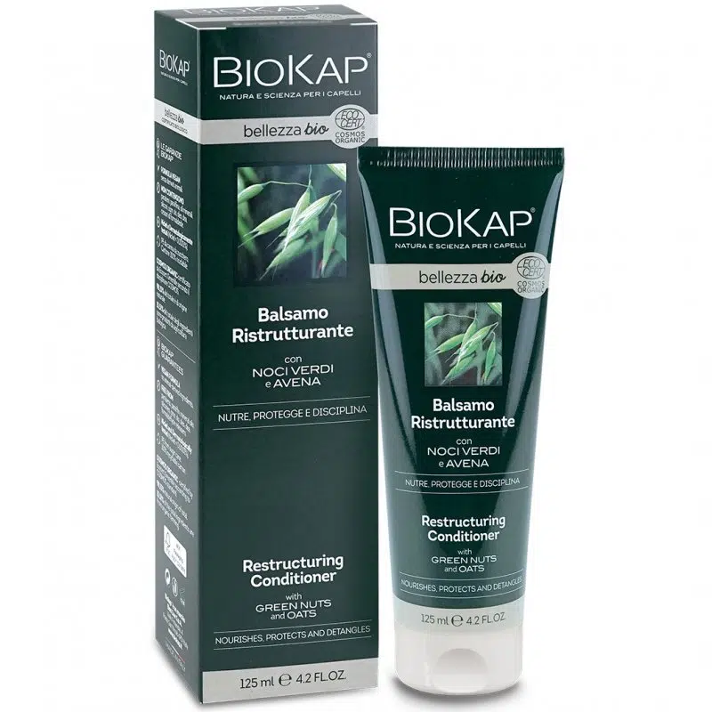 Biokap Bellezza bio Helyreállító hajkondicionáló zöld dióval és zabbal 125ml