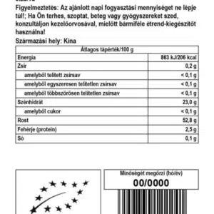 Biomenü Bio Chaga gombapor (Hamvaskéreg gomba) - 100g - Image 2