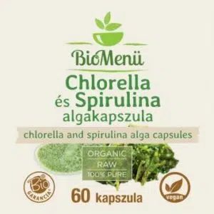 Biomenü Bio Chlorella és Spirulina alga kapszula - 60db - Image 2