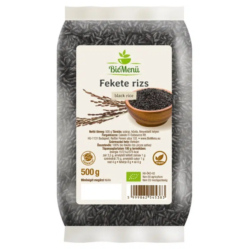 Biomenü Bio Fekete RIZS 500g