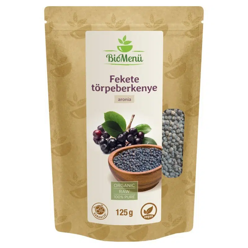 Biomenü bio Fekete törpeberkenye (egész bogyó) 125g