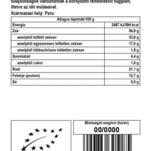 Biomenü bio perui zúzott nyers kakaóbab - 250g - Image 2