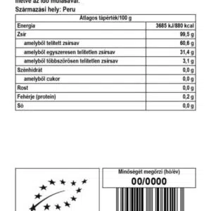 Biomenü bio perui kakaóvaj tallér - 250g - Image 2