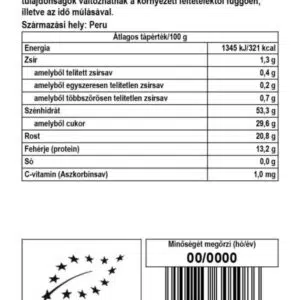 Biomenü bio Macagyökérpor - 250g - Image 2