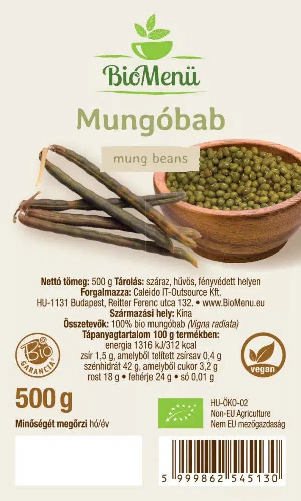 Biomenü Bio Mungóbab - 500g - Image 2