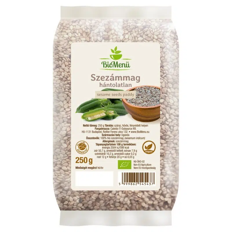 Biomenü bio Szezámmag HÁNTOLATLAN 250g