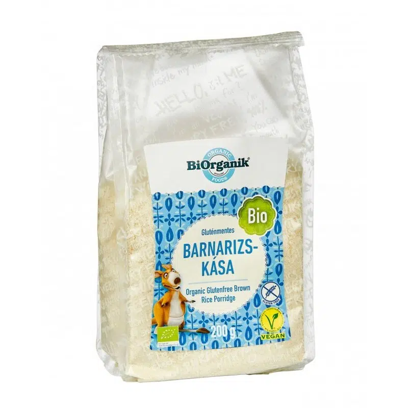 Biorganik bio gluténmentes barnarizs-kása 200g