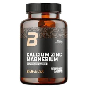 Biotech Calcium zink magnesium from organic sources tabletta 90db (fekete)