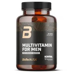 Biotech Multivitamin for Men ORGANIC SOURCES tabletta 60db (fekete)