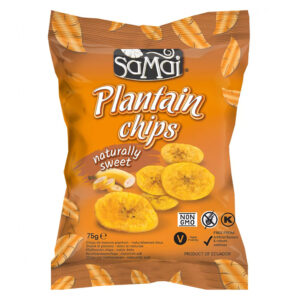 SAMAI Plantain chips natúr édes 75g