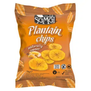 SAMAI Plantain chips natúr édes 75g