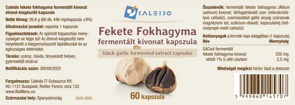 Caleido Fekete Fokhagyma fermentált kivonat kapszula - 60db - Image 2