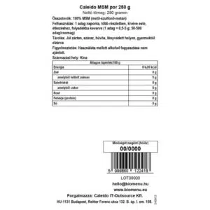 Caleido MSM por - 250g - Image 2