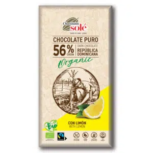 Chocolates Solé 56% Bio CITROMOS Étcsokoládé 100g
