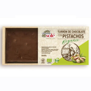 Chocolates Solé Bio csokoládés NUGÁT pisztáciával 200g