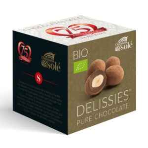 Chocolates Solé Bio DELISSIES - karamellizált mandula csokoládéval 80g