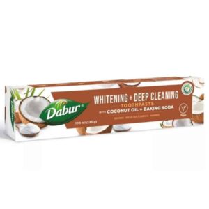 Dabur herbal fogkrém Whitening+deep cleaning Kókuszolajjal és szódabikarbónával 100ml