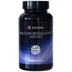 Damona Kalcium Biszglicinát + D3 +K2 kapszula 60db (FEKETE dobozos)