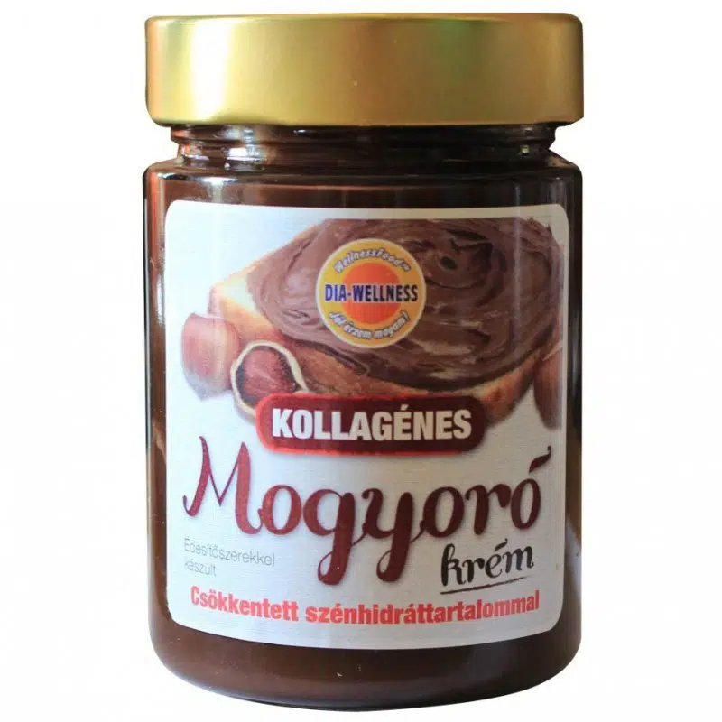 Dia-wellness mogyorókrém 380g kollagénes