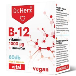 Dr. Herz B12 1000 mcg + Szerves Cink 60 db kapszula