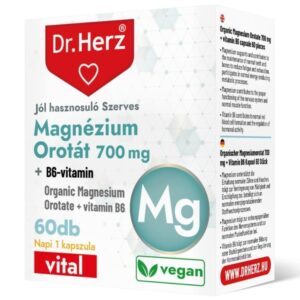 Dr. Herz Magnézium Orotát 700mg+B6-vitamin kapszula 60db