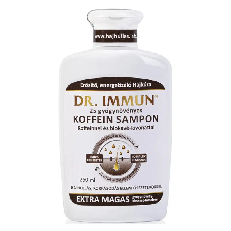 Dr.Immun koffeines sampon hajhullás és korpásodás ellen 250ml