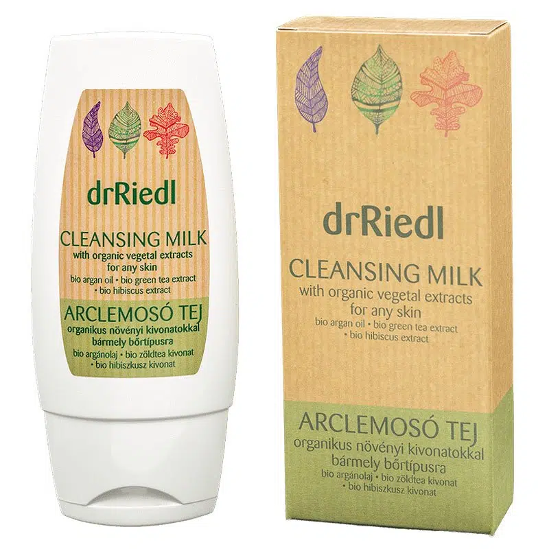 drRiedl arclemosó tej organikus növényi kivonatokkal 100ml