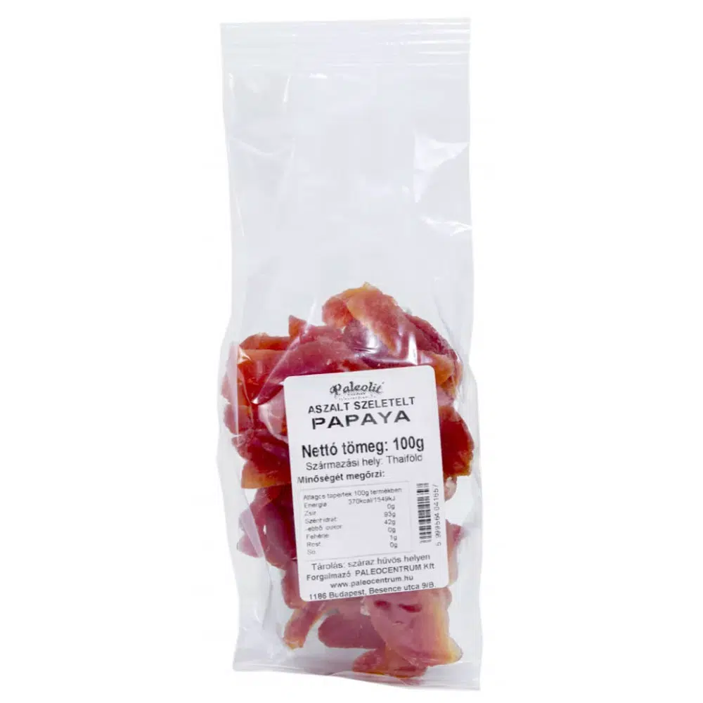 Paleolit Aszalt papaya szelet 100g